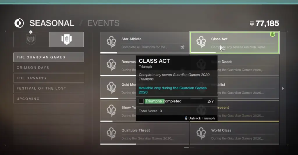 Destiny 2 Class Act Triumph Guide