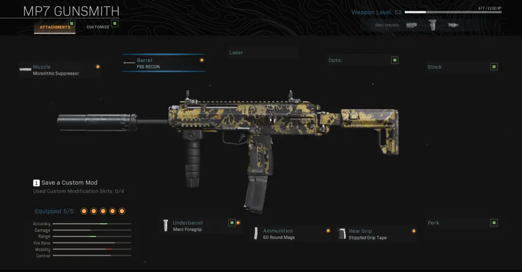Best MP7 loadout in Warzone