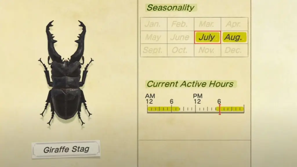 How to catch a Giraffe Stag in Animal Crossing New Horizons