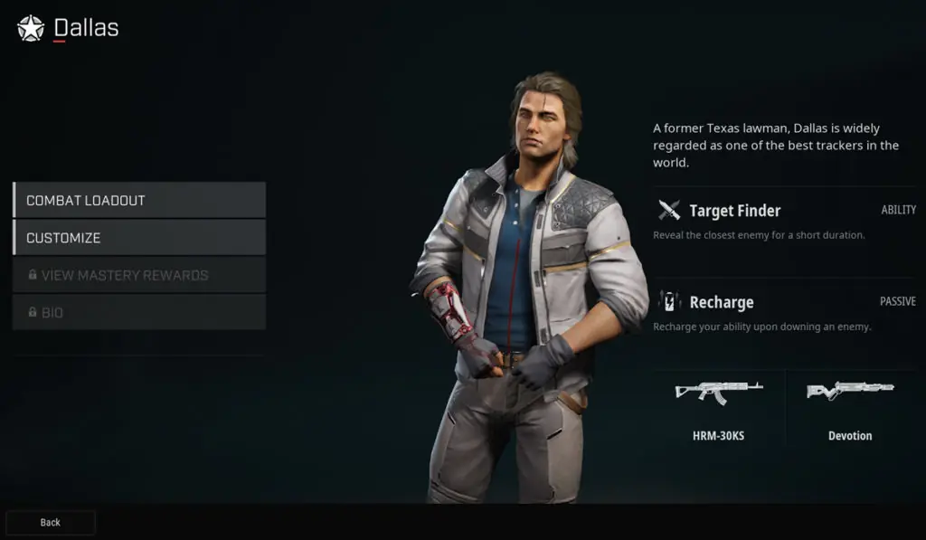 Rogue Company: Dallas Weapons, Abilities, and Perks Guide