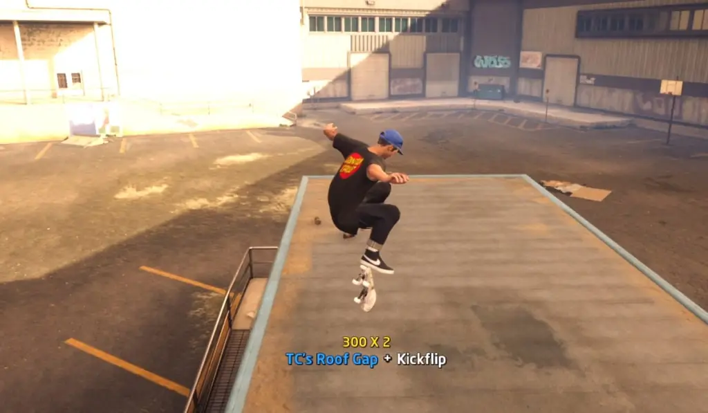 How to Kickflip TC's Roof Gap on School II in THPS