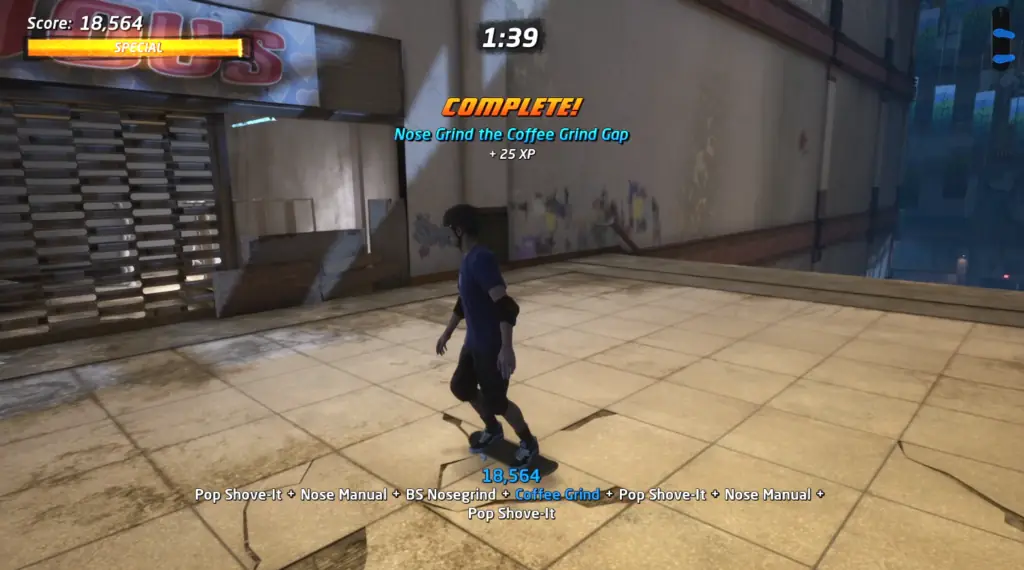 How to Nose Grind the Coffee Grind Gap at the Mall in Tony Hawk's Pro Skater 1 + 2