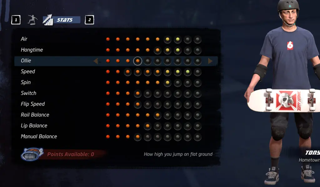 How to increase your stats in Tony Hawk's Pro Skater 1 + 2