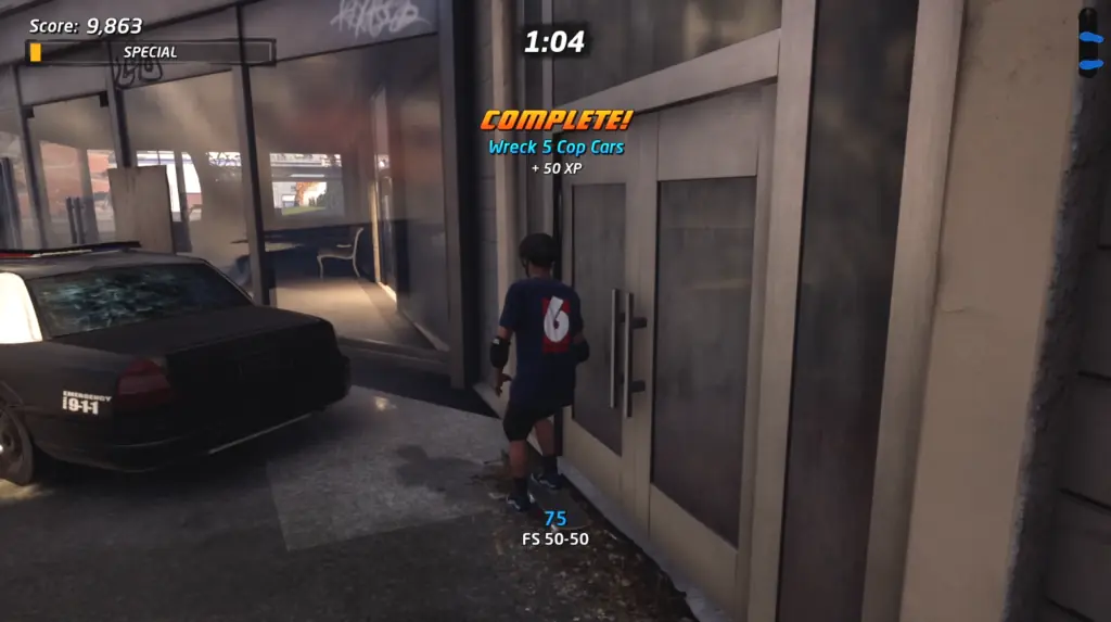 How to wreck 5 Cop Cars on Streets in Tony Hawk's Pro Skater 1 + 2