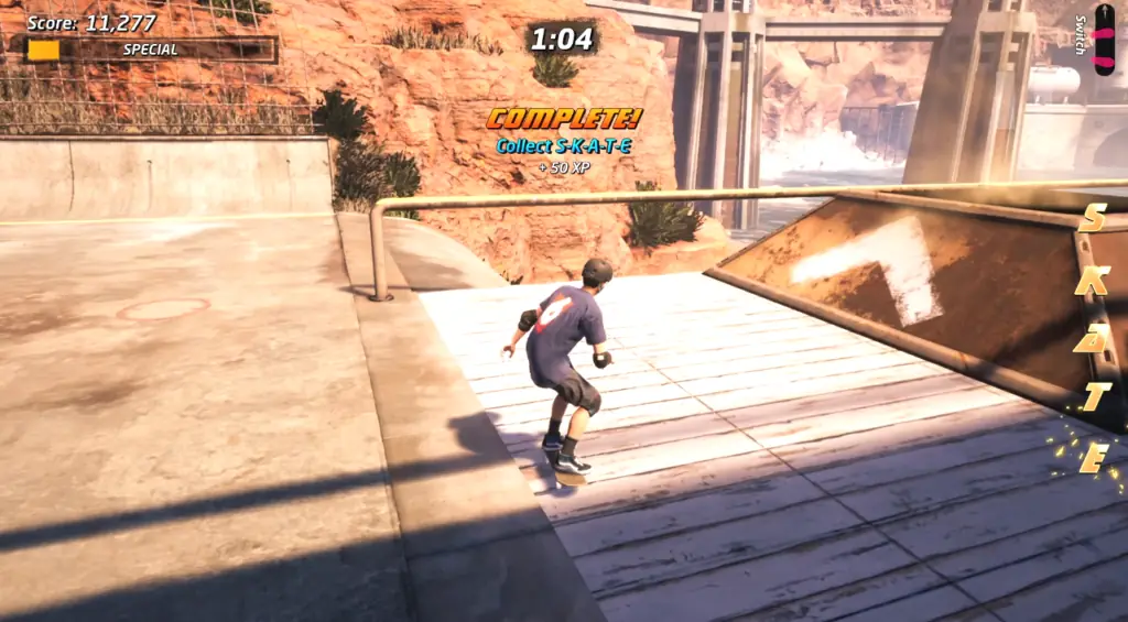 SKATE letters locations in Downhill Jam Tony Hawk's Pro Skater 1 + 2