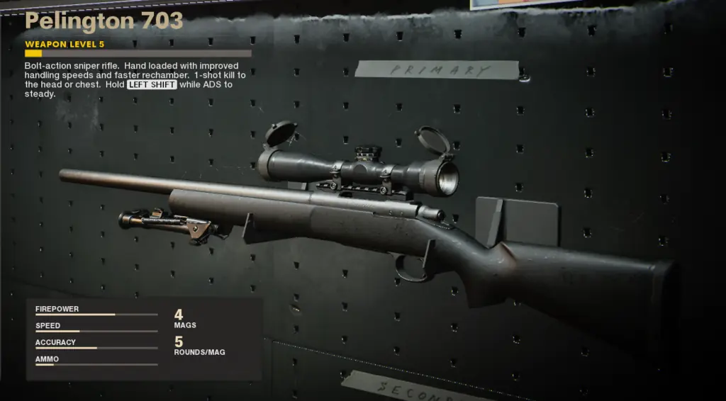 Call of Duty Cold War Pelington 703