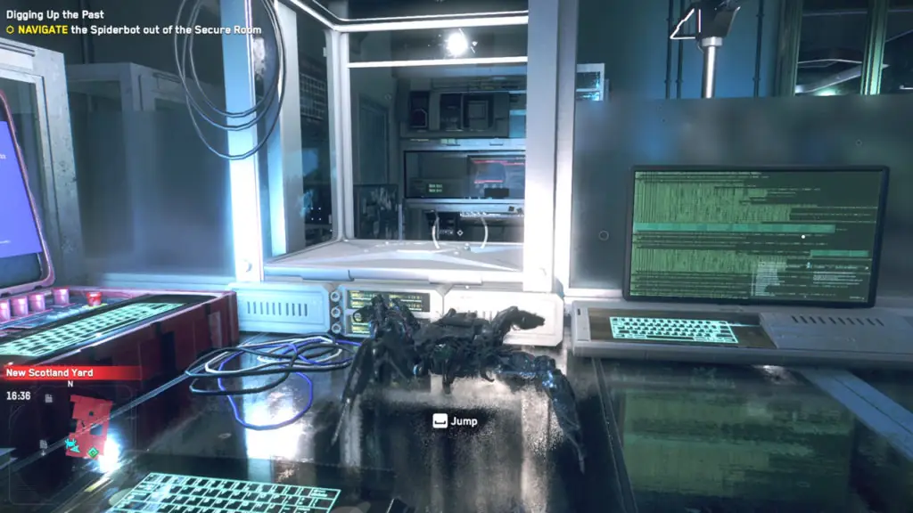 How to navigate the Spiderbot out of the Secure Room in Watch Dogs Legion