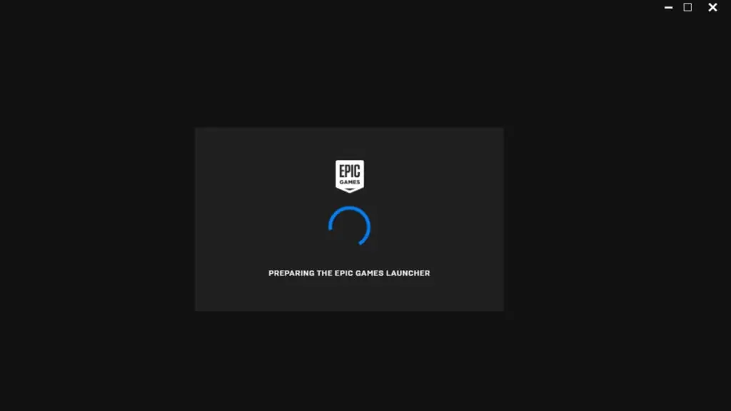 Epic Games Launcher Stuck on Preparing