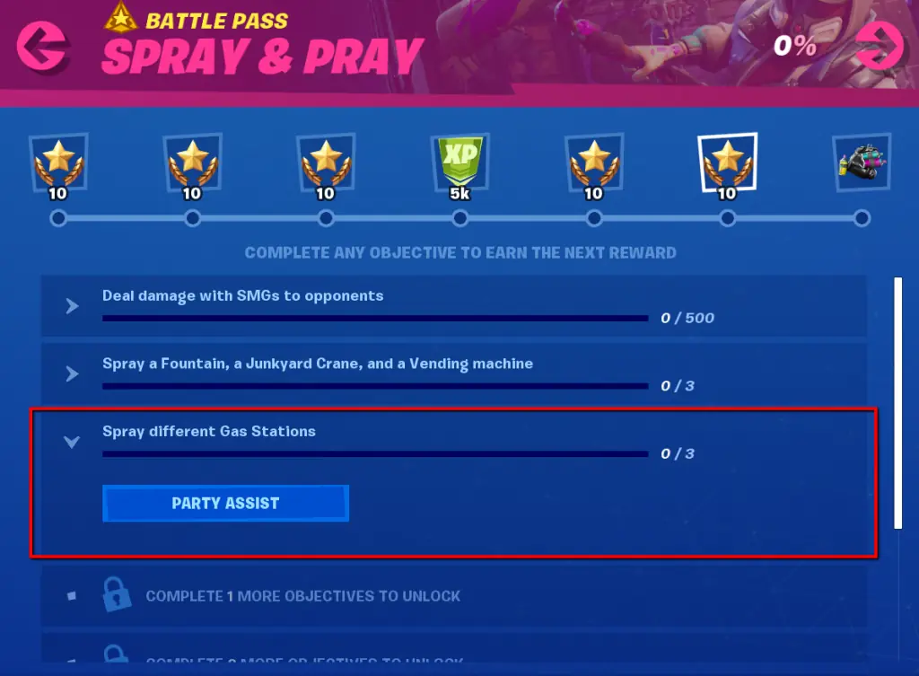 Spray Different Gas Station Locations