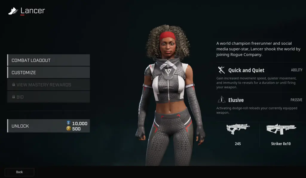 Rogue Company: Lancer Weapons, Abilities, and Perks Guide