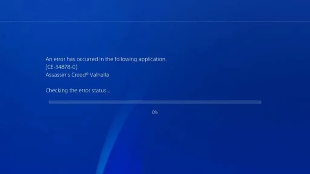 Assassin's Creed Valhalla How to Fix Error CE-34878-0
