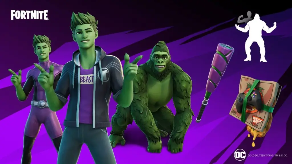 Fortnite x DC Comics Beast Boy skin is coming on May 13