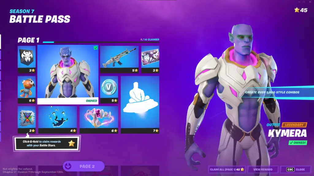 What are Battle Stars in Fortnite Chapter 2 Season 7?