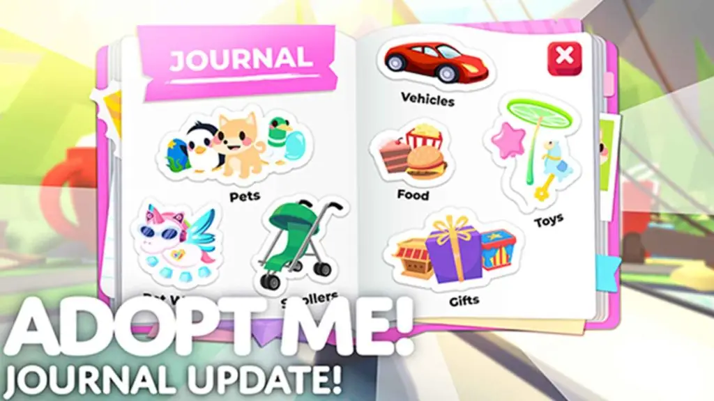 Adopt Me Journal Update