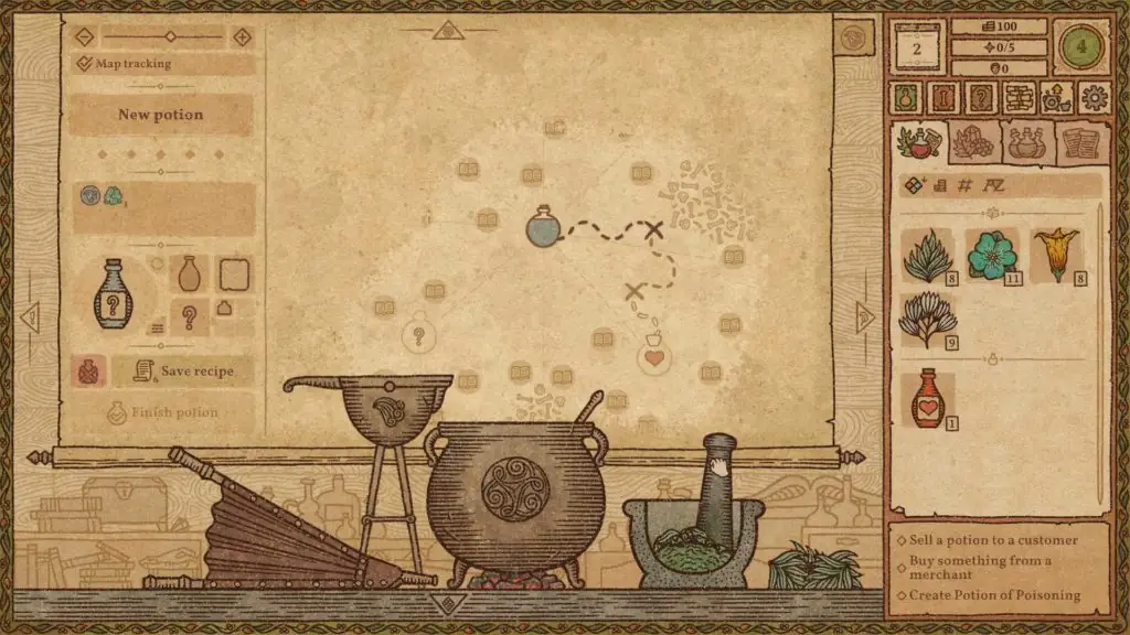 Potion Craft ingredients list