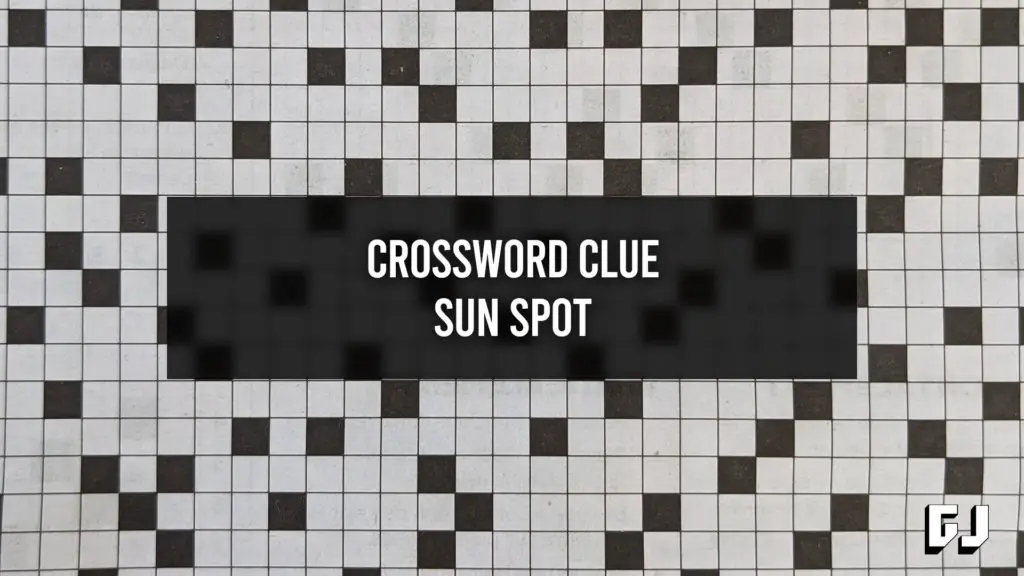 Sun Spot Crossword Clue Gamer Journalist