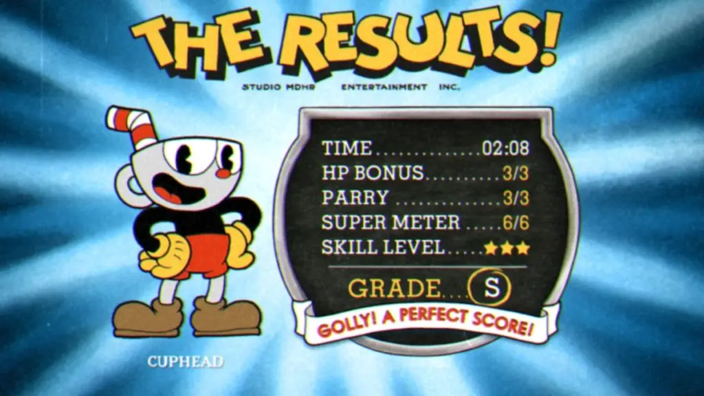 S Rank Results Cuphead Menu