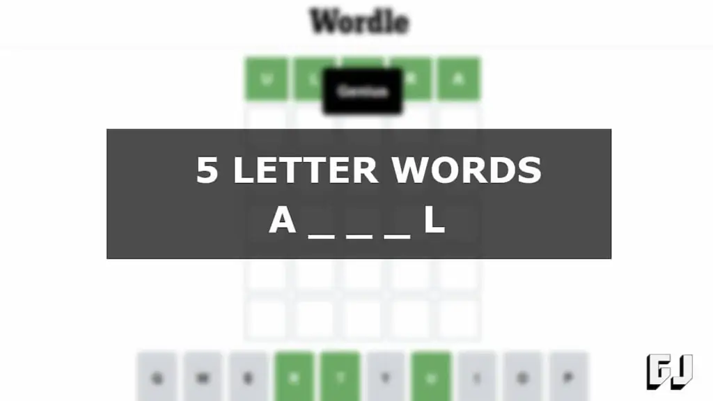 Wordle Starting A Ending L