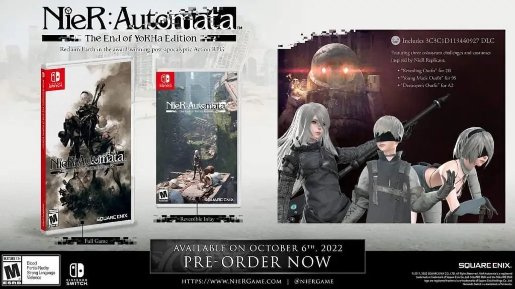 All DLC and Additional Content material Included in Nier:Automata The End of Yorha Edition