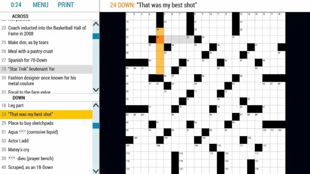 That was my best shot Crossword Clue - Gamer Journalist