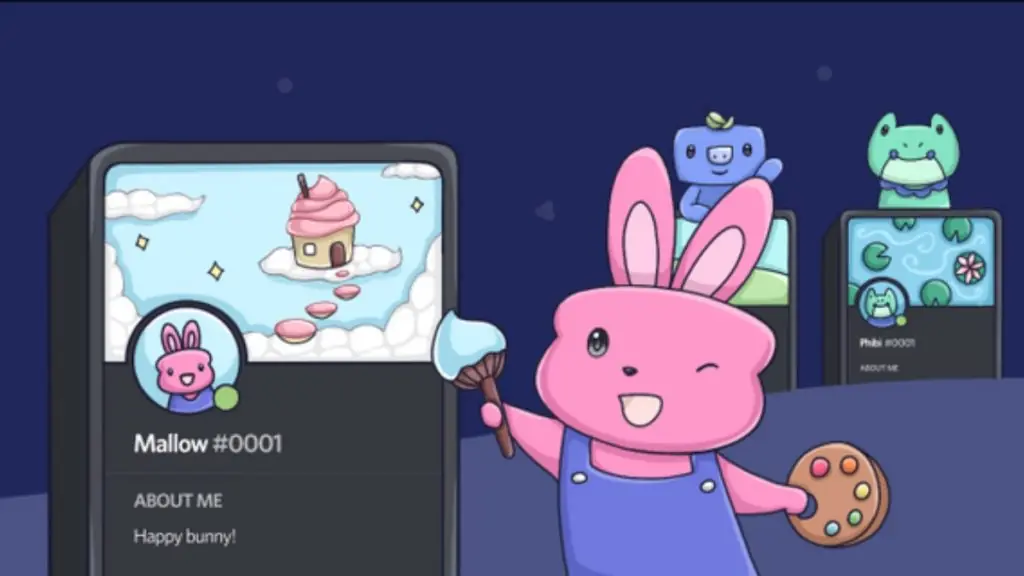 Cute Discrod-themed animals decorate their profiles.