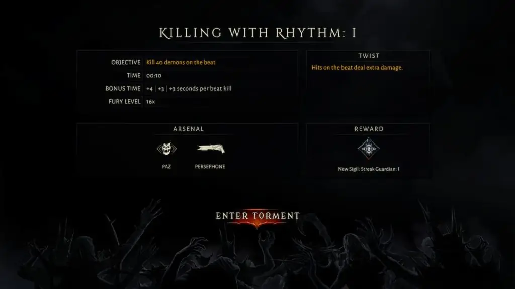 killing with rhythm I info