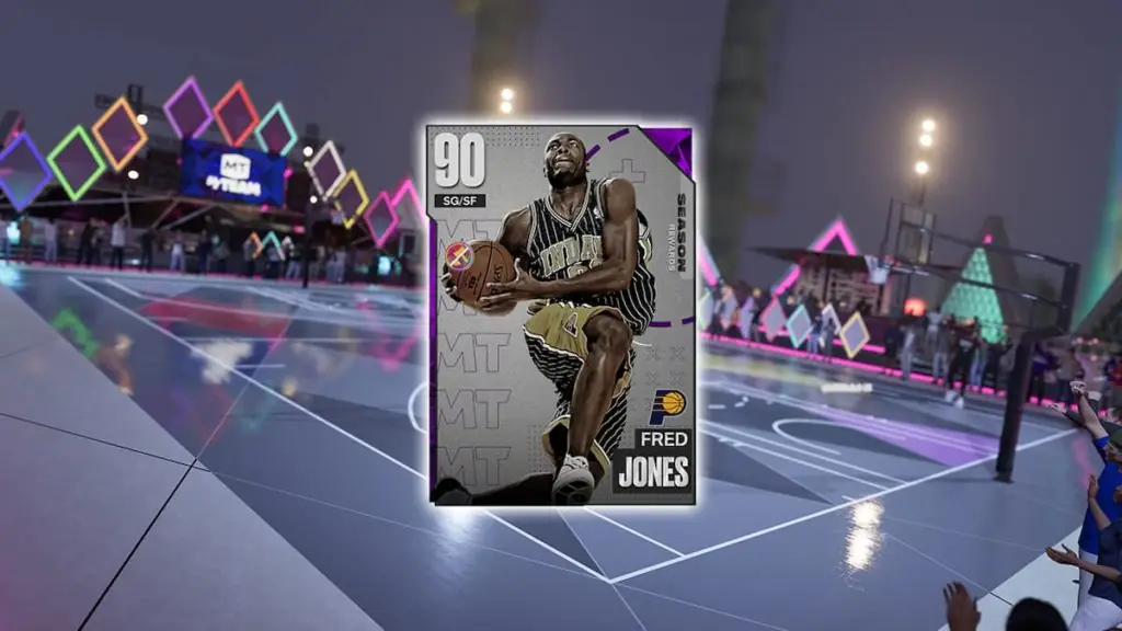 nba 2k23 screenshot of Fred jones my team card