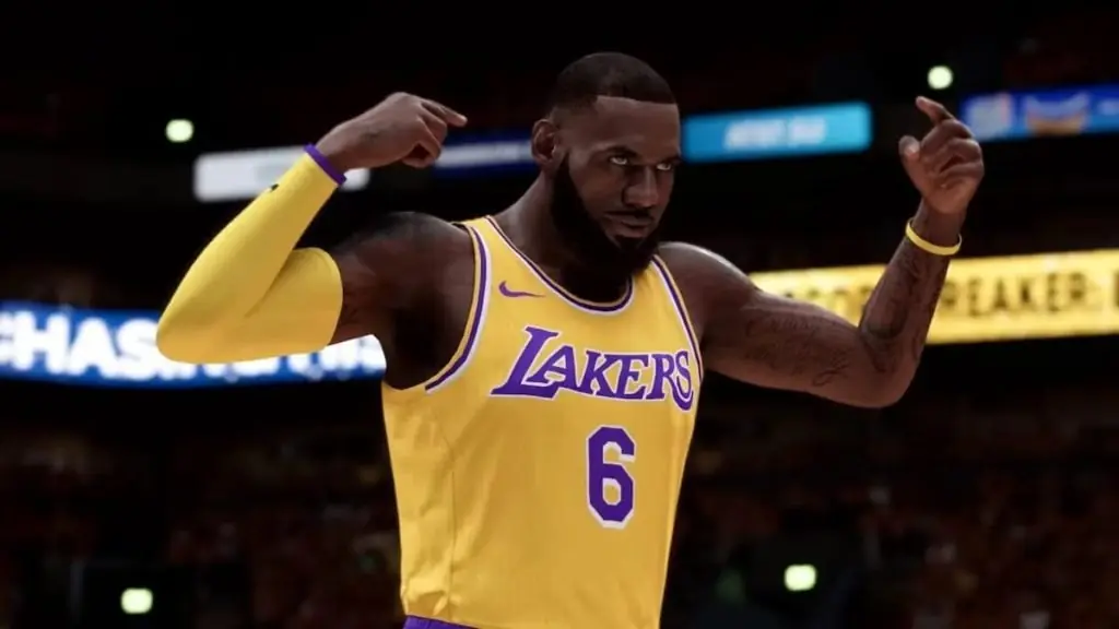 nba 2k23 screenshot of LeBron James