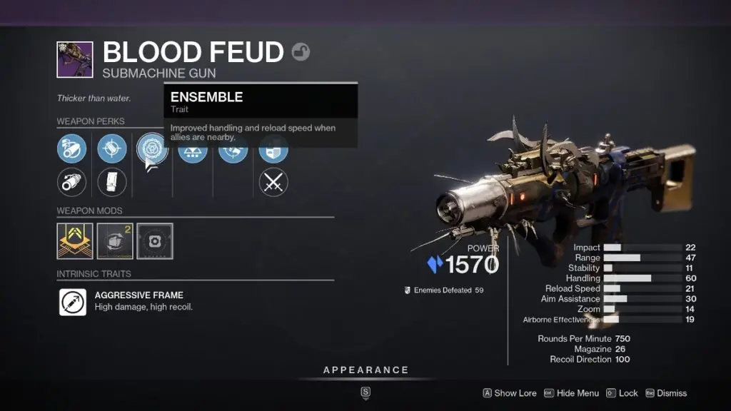 Destiny 2 Ensemble on Blood Feud