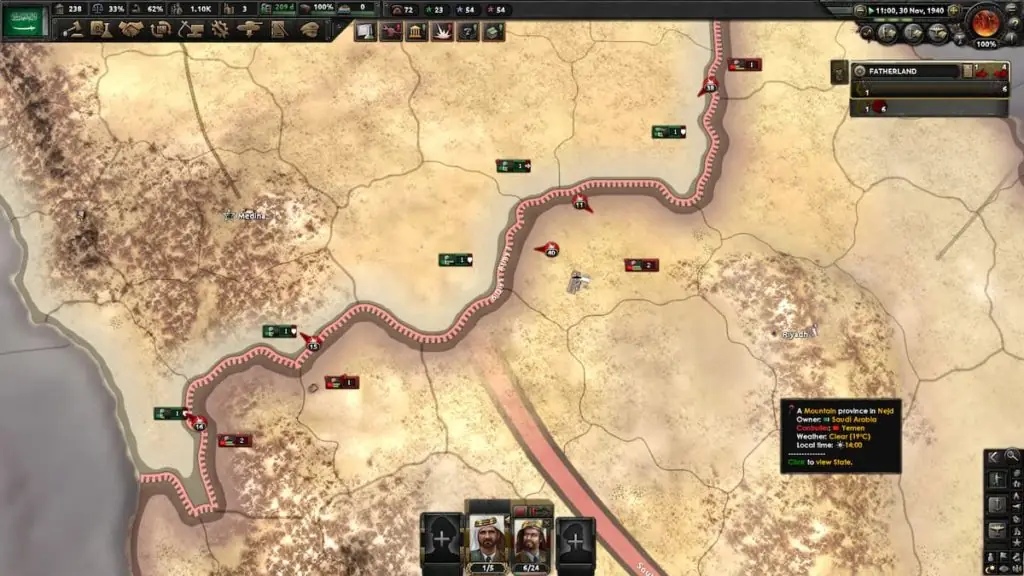saudi battle in hearts of iron 4