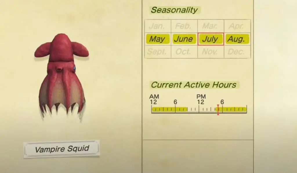 How to catch a Vampire Squid in Animal Crossing New Horizons