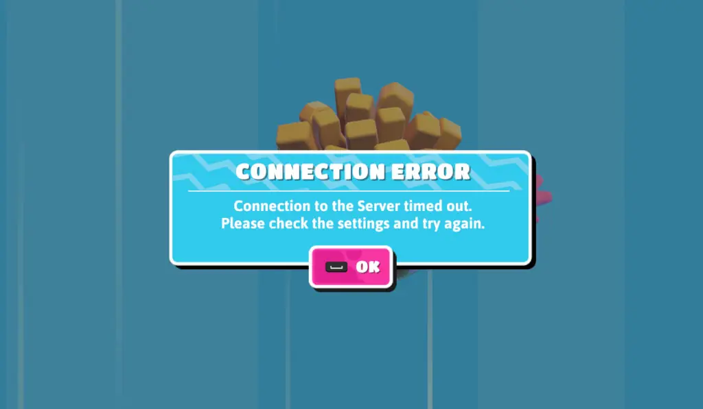 Fall Guys Ultimate Knockout Connection Error