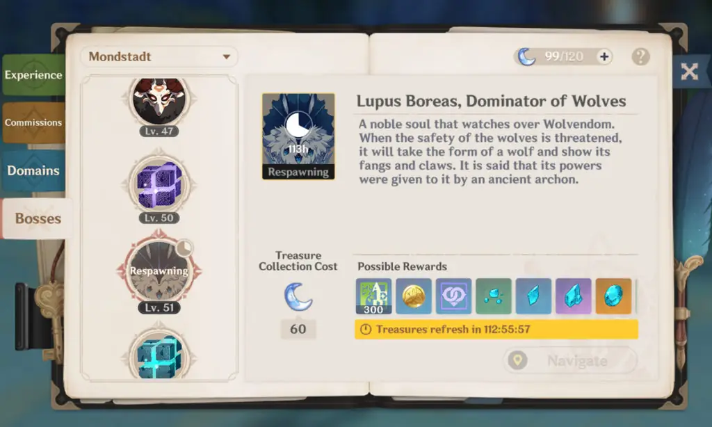 Wolf of the North Location in Genshin Impact