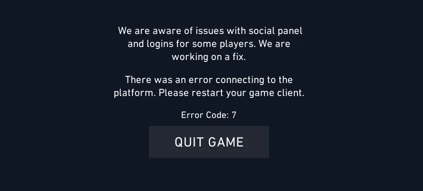 Valorant Error Code 7 Gamer Journalist