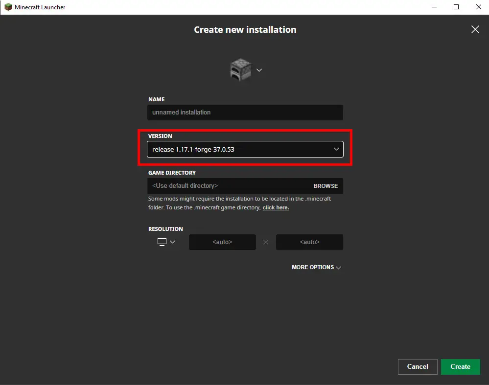 minecraft forge mods folder location