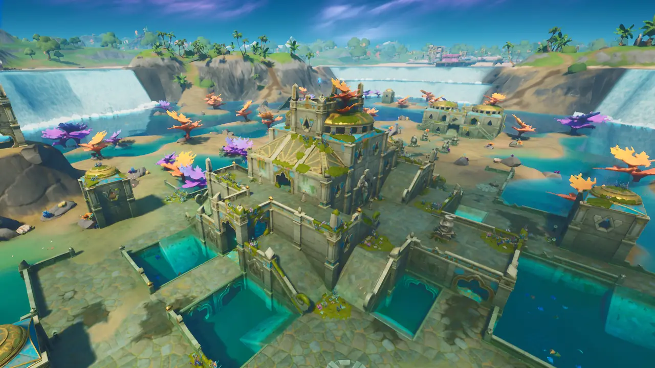 Where To Collect Floating Rings At Coral Castle In Fortnite