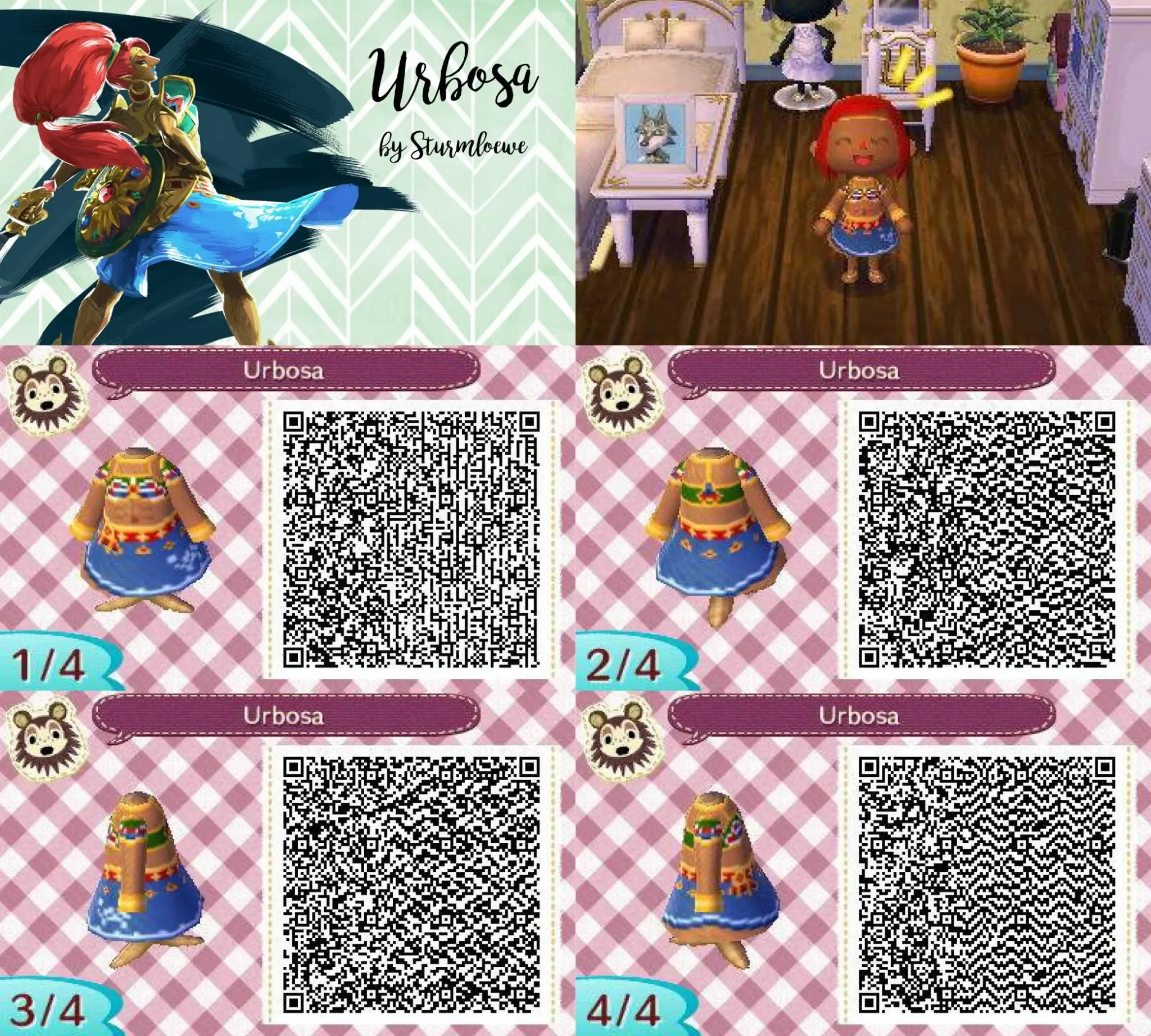 Animal Crossing New Horizons Zelda Outfits Qr Codes - url codes for roblox outfits