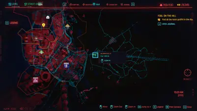 Все локации граффити на картах Таро в Cyberpunk 2077