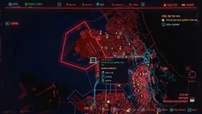 Все локации граффити на картах Таро в Cyberpunk 2077