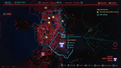 Все локации граффити на картах Таро в Cyberpunk 2077