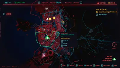 Все локации граффити на картах Таро в Cyberpunk 2077