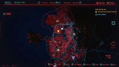 Все локации граффити на картах Таро в Cyberpunk 2077