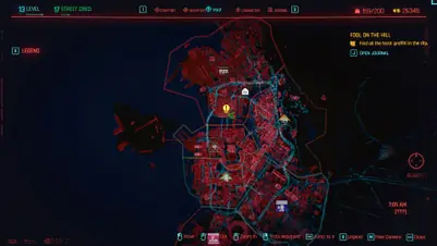 Все локации граффити на картах Таро в Cyberpunk 2077