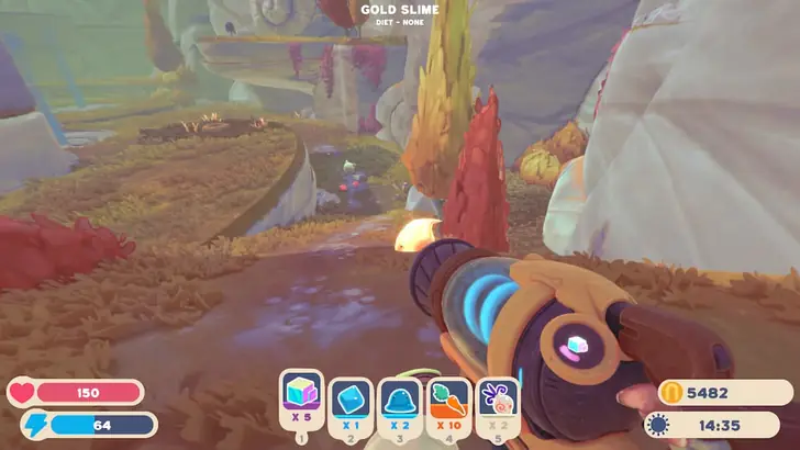 gold slime in Slime Rancher 2
