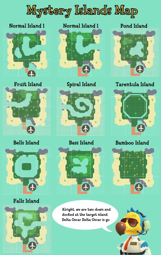 Animal Crossing New Horizons Mystery Islands Maps Gamer Journalist