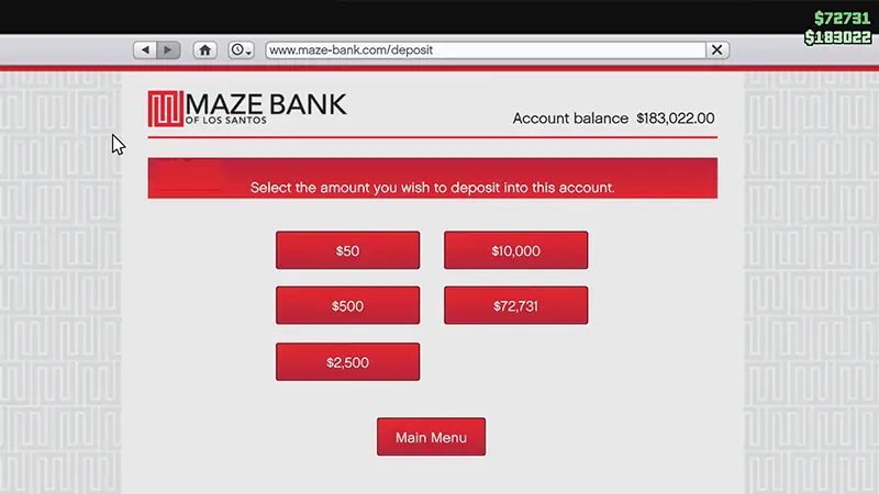how to deposit money in gta online