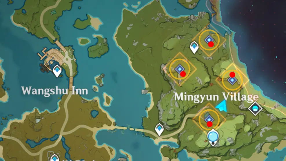 Where To Look Around Mingyun Village In Genshin Impact