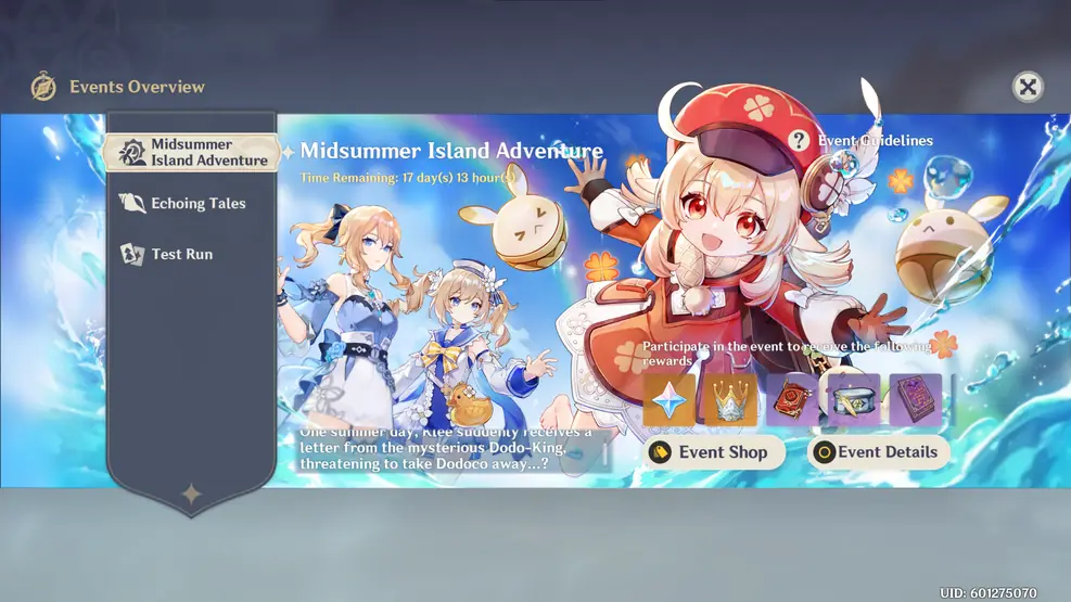 Genshin Impact Midsummer Island Adventure Event Guide