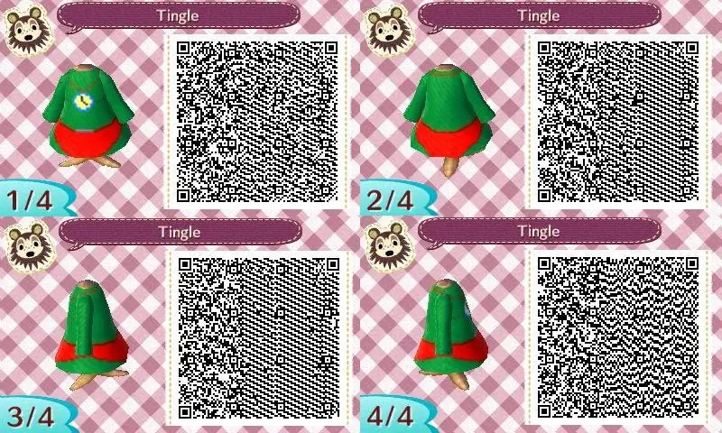 Animal Crossing New Horizons Zelda Outfits Qr Codes